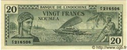 20 Francs NOUVELLE CALÉDONIE  1944 P.49 ST