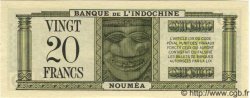 20 Francs NOUVELLE CALÉDONIE  1944 P.49 FDC