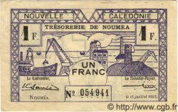 1 Franc NOUVELLE CALÉDONIE  1942 P.52 VZ