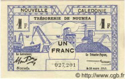 1 Franc NOUVELLE CALÉDONIE  1943 P.55a ST