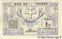1 Franc NOUVELLE CALÉDONIE  1943 P.55a UNC