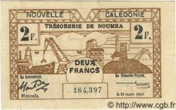 2 Francs NEW CALEDONIA  1943 P.56b XF-