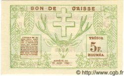 5 Francs NEW CALEDONIA  1943 P.58 UNC