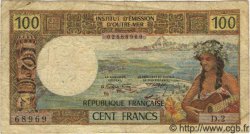 100 Francs NOUVELLE CALÉDONIE  1971 P.63a G