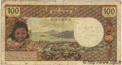 100 Francs NOUVELLE CALÉDONIE  1971 P.63a RC