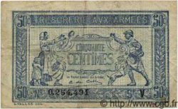 50 Centimes TRÉSORERIE AUX ARMÉES 1919 FRANCE  1919 VF.02.05 pr.TTB