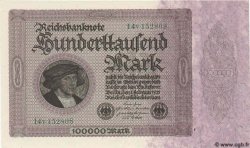 100000 Mark GERMANIA  1923 P.083a FDC