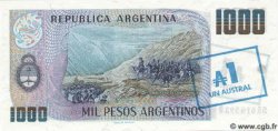 1 Austral sur 1000 Pesos Argentinos ARGENTINIEN  1985 P.320 ST