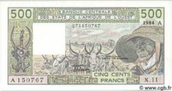 500 Francs STATI AMERICANI AFRICANI  1984 P.106Ag FDC