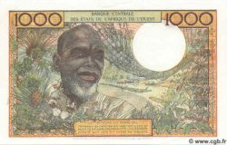 1000 Francs ESTADOS DEL OESTE AFRICANO  1961 P.303Cn FDC
