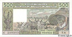 500 Francs WEST AFRIKANISCHE STAATEN  1983 P.306Cf ST
