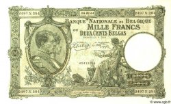 1000 Francs - 200 Belgas BELGIEN  1944 P.110 fST+