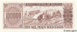 100000 Pesos Bolivianos BOLIVIEN  1984 P.171 ST