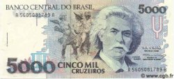 5000 Cruzeiros BRAZIL  1993 P.232c UNC