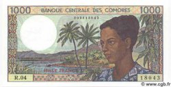 1000 Francs KOMOREN  1994 P.11b1 ST