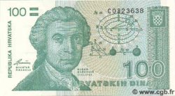 100 Dinara CROATIA  1991 P.20 UNC