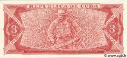 3 Pesos CUBA  1983 P.107a UNC