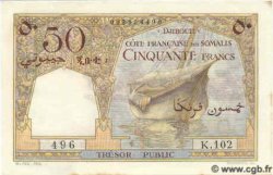 50 Francs DJIBOUTI  1952 P.25 SPL