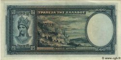 1000 Drachmes GRECIA  1939 P.110 AU