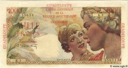 1000 Francs Union Française GUADELOUPE  1947 P.37 SC