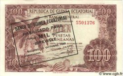1000 Bipkwele sur 100 Pesetas GUINEA ECUATORIAL  1980 P.18 FDC