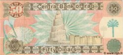 50 Dinars IRAK  1991 P.075 FDC