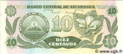 10 Centavos De Cordoba NICARAGUA  1991 P.169 UNC