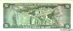 5 Soles De Oro PERU  1974 P.099c UNC