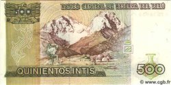 500 Intis PERú  1987 P.134b FDC