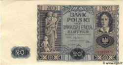 20 Zlotych POLAND  1936 P.077 UNC-