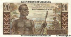 20 Francs Émile Gentil SAN PEDRO Y MIGUELóN  1960 P.24 FDC