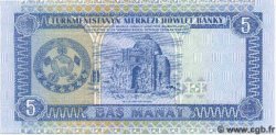 5 Manat TURKMENISTAN  1993 P.02 UNC