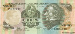 100 Nuevos Pesos URUGUAY  1987 P.062A UNC