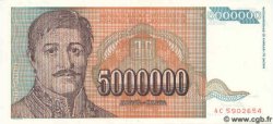 5000000 Dinara JUGOSLAWIEN  1993 P.132 ST