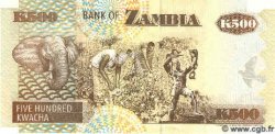 500 Kwacha ZAMBIA  1992 P.39a UNC