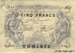 5 Francs TUNESIEN  1920 P.01 SS