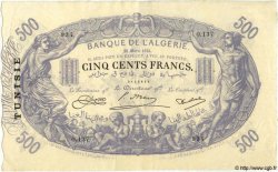 500 Francs TUNESIEN  1924 P.05b VZ+