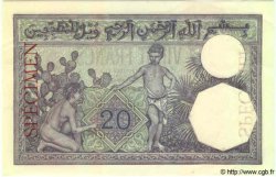 20 Francs Spécimen TUNISIA  1926 P.06bs q.FDC