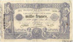 1000 Francs TUNISIA  1924 P.07b VF - XF