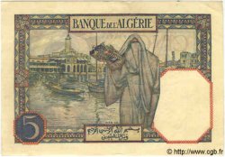 5 Francs TUNISIA  1925 P.08a AU