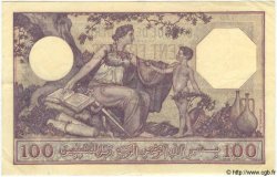 100 Francs TUNESIEN  1938 P.10c fVZ to VZ