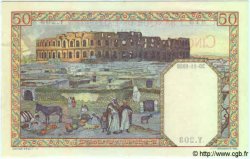 50 Francs TUNISIA  1939 P.12a AU