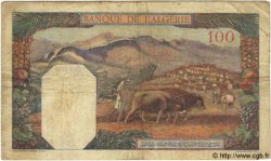 100 Francs TUNISIA  1939 P.13a MB