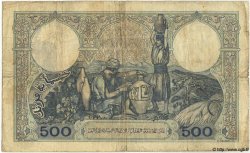 500 Francs TUNISIA  1938 P.14 VG