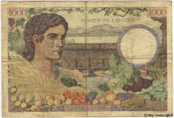 1000 Francs TUNISIA  1942 P.20a VG