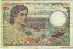 1000 Francs TUNISIA  1942 P.20a F+