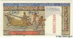 100 Francs Spécimen TUNISIA  1947 P.24s UNC
