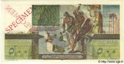500 Francs Spécimen TUNISIA  1947 P.25s FDC
