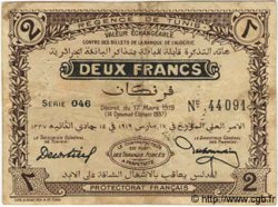 2 Francs TúNEZ  1919 P.47a MBC