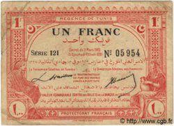 1 Franc TUNISIA  1920 P.49 MB